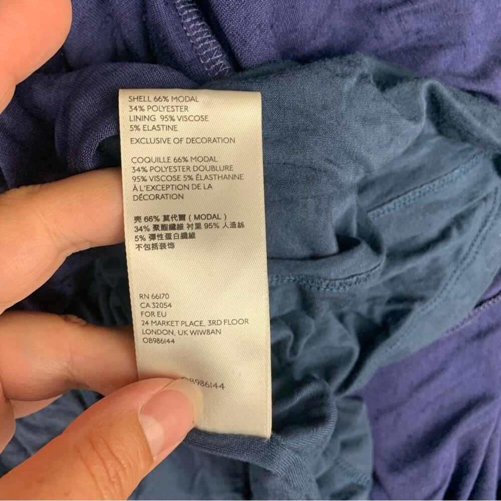 Anthropologie Maeve size small blue corset back maxi dress halter - Picture 6 of 14